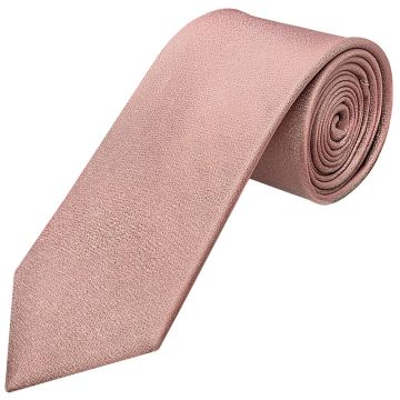 Plain Rose Gold Silk Classic Men's Tie