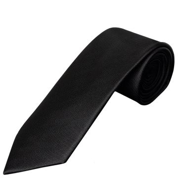Black Silk Twill Silk Classic Men's Tie