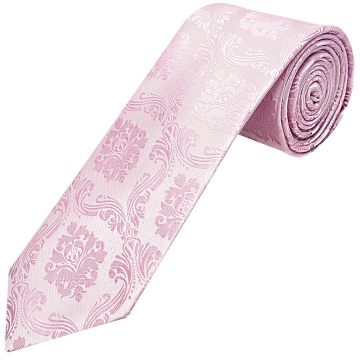 Light Dusty Pink Paisley Classic Men's Tie