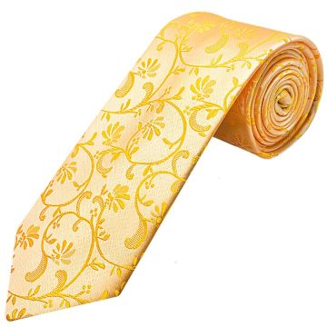 Bright Yellow Floral Classic Men's Tie