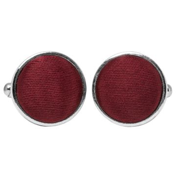 Plain Burgundy Cufflinks
