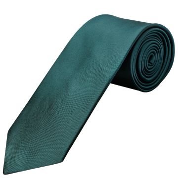 Plain Dark Teal Satin Classic Men's Tie