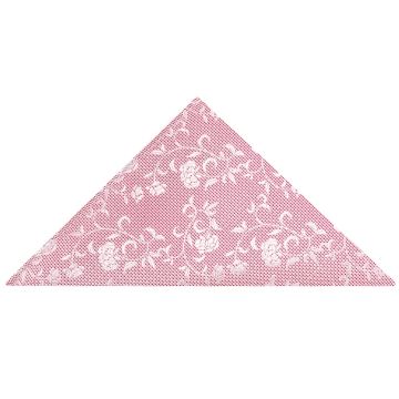 Pink and White Floral Pocket Square