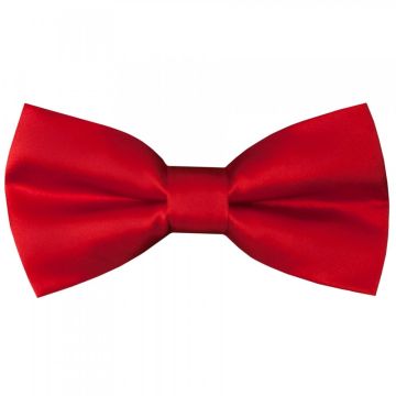 Pre Tied Scarlet Red Boys Bow Tie Age 18 Months-3 Years