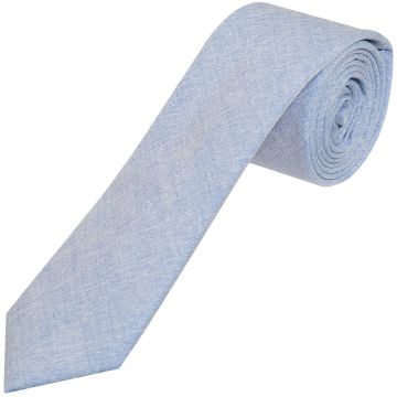 Plain Blue Skinny Men's Tie