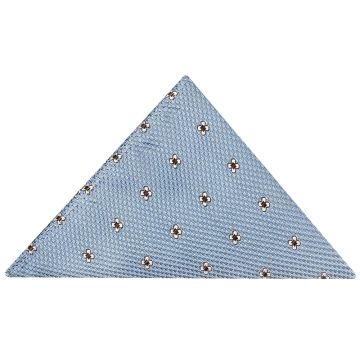 Blue Petal Pocket Square