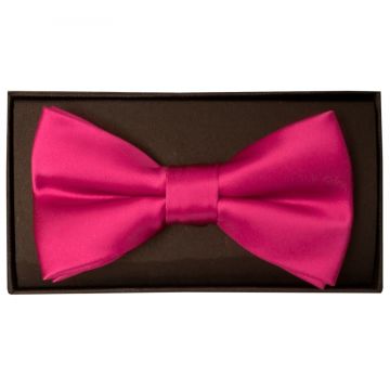 Handmade Cerise Pink Mens Bow Tie
