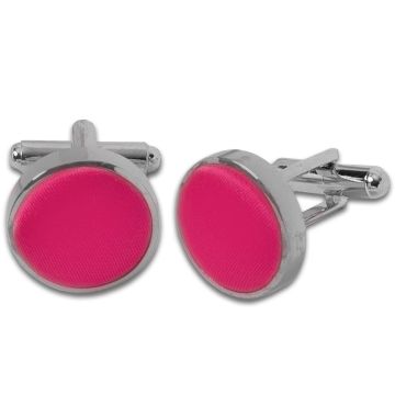 Plain Cerise Cufflinks