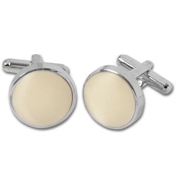 Plain Ivory Cufflinks