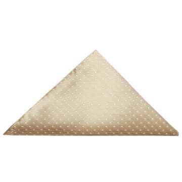 Champagne and White polka dot Pocket Square