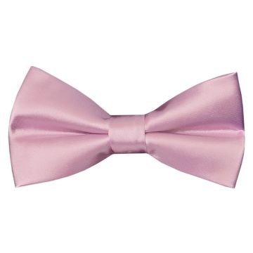 Pre Tied Light Dusty Pink Boys Bow Tie Age 18 Months-3 Years