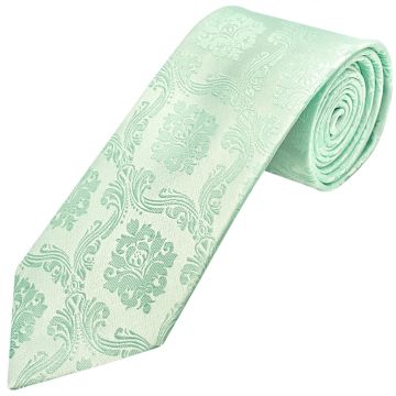 Mint Green Paisley Classic Men's Tie