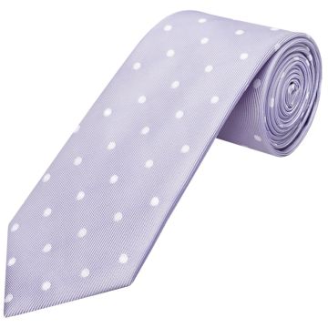 Lilac Large White Spot Classic Men's Tie
