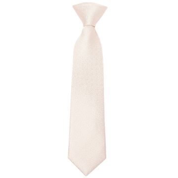 Pre Tied Blush Self Floral Textured Silk Boys Tie Age 4-7