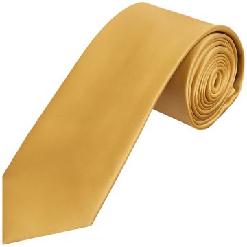 Plain Caramel Satin Classic Men's Tie