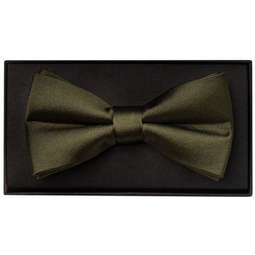 Plain Leaf Green Handmade Mens Bow Tie