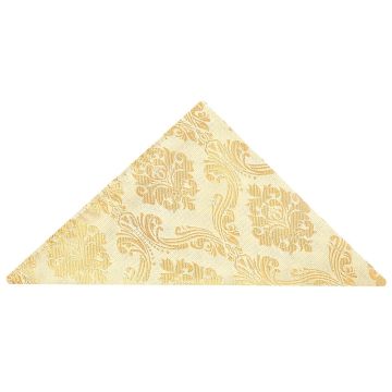 Caramel Paisley Pocket Square