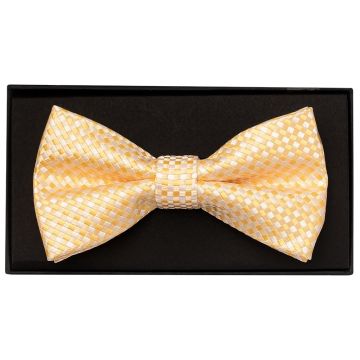 Gold Diamond Neat Mens Bow Tie