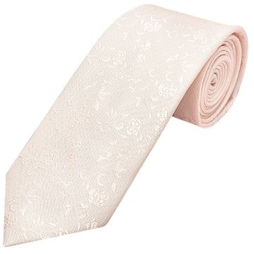 Blush Textured Floral Mens Classic Tie