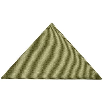 Khaki Twill Silk Pocket Square