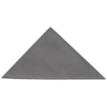 Grey Twill Silk Pocket Square