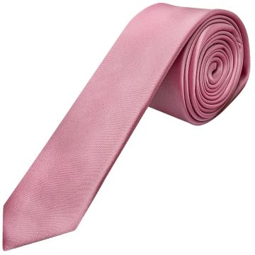 Dusty Pink Satin Skinny Boys Tie