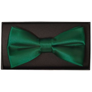 Plain Forest Green Handmade Mens Bow Tie