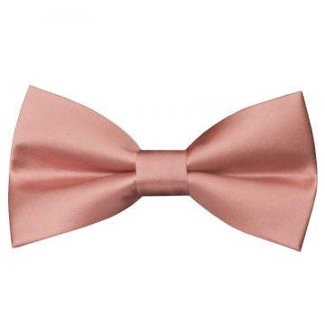 Pre Tied Dusty Rose Satin Silk Boys Bow Tie Age 8-11