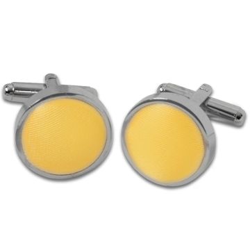 Plain Yellow Gold Cufflinks