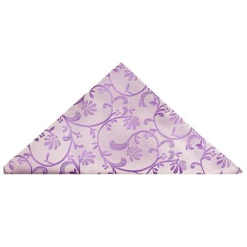 Cadbury Purple Floral Pocket Square