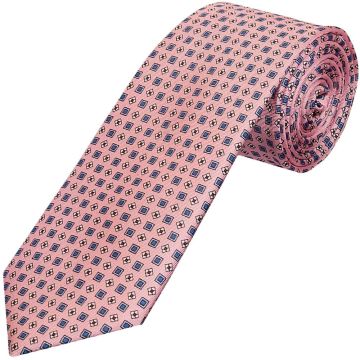 Pink Geo Classic Men's Tie