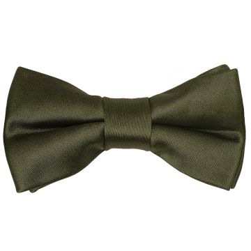 END OF SEASON Plain Leaf Green Handmade Boys Bow Tie Age 4-7 Years
