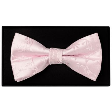 Blush Pink Floral Handmade Mens Bow Tie