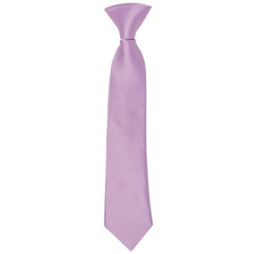 Pre Tied Lavender Satin Boys Tie Age 4-7