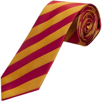 Red and Gold Striped Classic Men's Tie