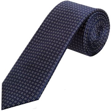 Navy Geo Classic Men's Silk Tie