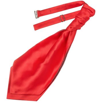 Plain Coral Pink Satin Men's Cravat Tie
