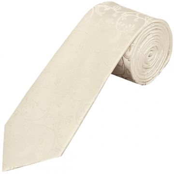 Ivory Floral Classic Men's Tie