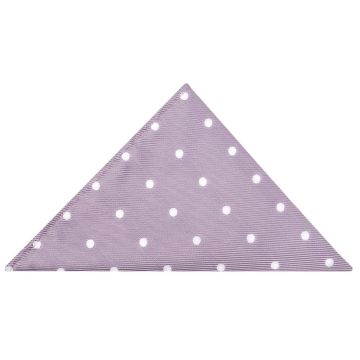 Light Mauve Large White Spot Pocket Square