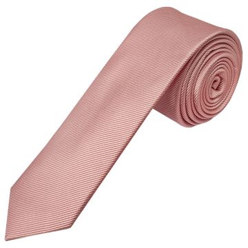 Dusty Rose Silk Twill Skinny Mens Tie