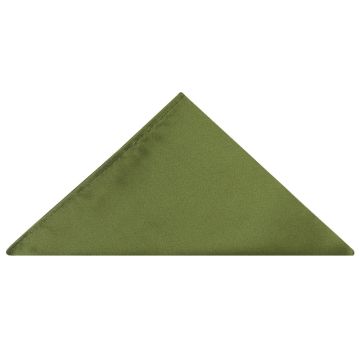 END OF SEASON STOCK Plain Leaf Green Satin Pocket Square