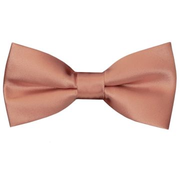 Pre Tied Rose Quartz Satin Boys Bow Tie Age 4-7