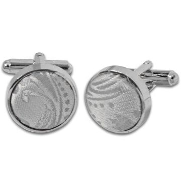 Silver Paisley Cufflinks