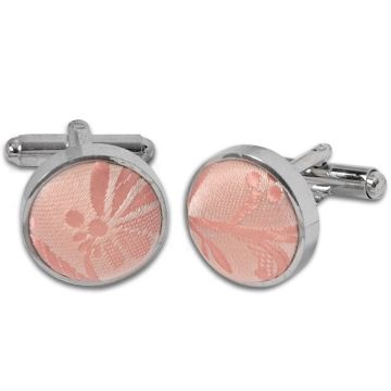 Rose Gold Floral Cufflinks