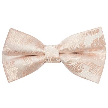 Pre Tied Nude Paisley Boys Bow Tie Age 4-7