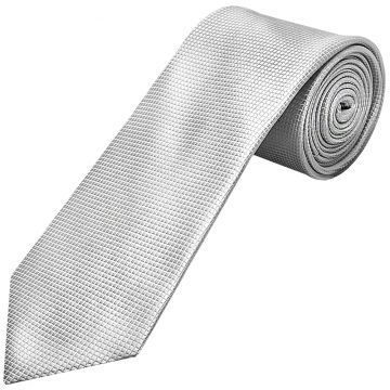 Silver Diamond Classic Men's Tie