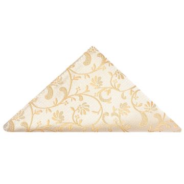 Caramel Floral Pocket Square