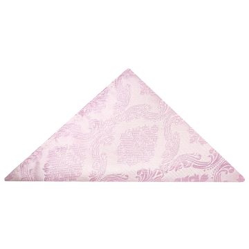 Light Dusty Pink Paisley Pocket Square