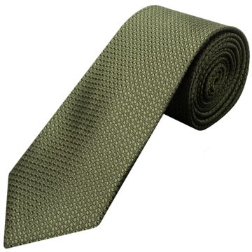 Olive Green Textured Classic Tie