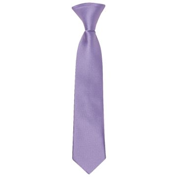 Pre Tied Lilac Satin Boys Tie Age 4-7